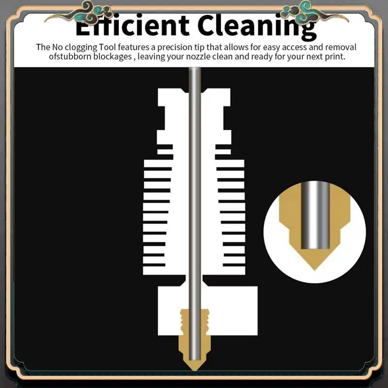 Reliable-2 Sets Of 3D Printer Nozzle Cleaning Kit For M6 M7 E3D MK8,K1/K1 Max Series Hot End Cleaning Tool For Unclogging Pipes
Reliable-2 Sets Of 3D Printer Nozzle Cleaning Kit For M6 M7 E3D MK8,K1/K1 Max Series Hot End Cleaning Tool For Unclogging Pipes