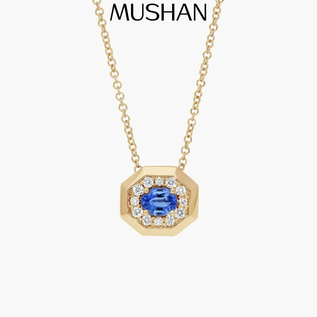 MUSHAN Bespoke Jewelry 925 Sterling Silver Necklace Lab Blue Ruby Heart Party Wear for Women 18K Gold Plated Anniversary
MUSHAN Bespoke Jewelry 925 Sterling Silver Necklace Lab Blue Ruby Heart Party Wear for Women 18K Gold Plated Anniversary