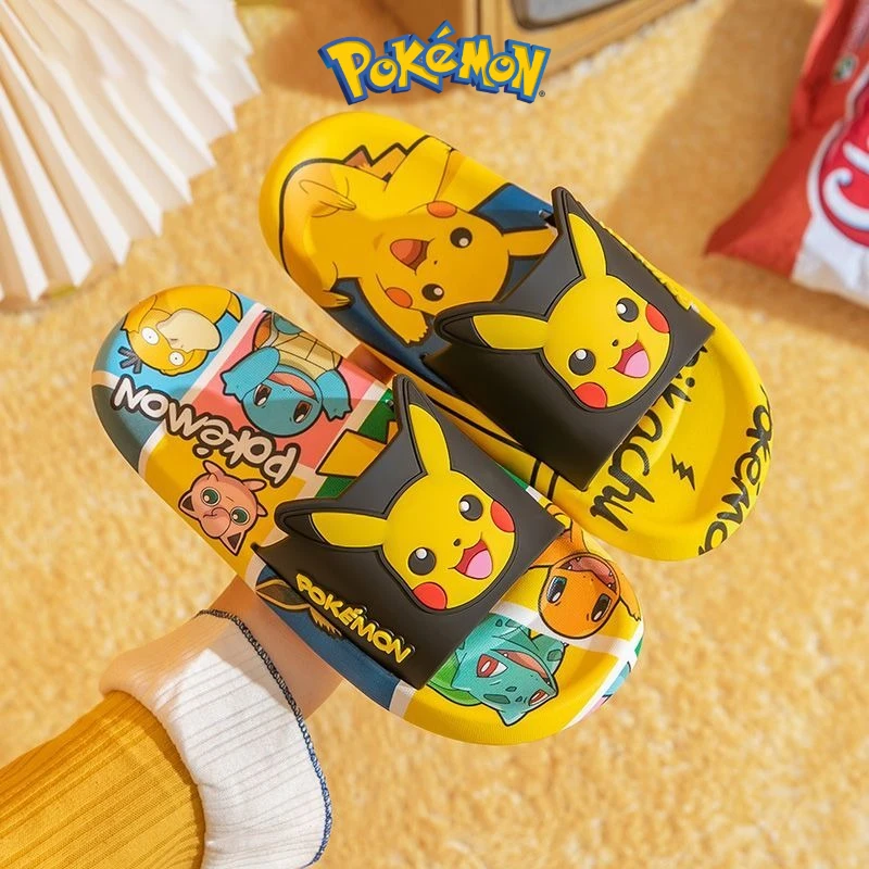 Cartoon Cute Pokémon Pikachu Children's Slippers Summer Boys and Girls Indoor Non slip Soft Bottom Cool Slippers Birthday Gift
Cartoon Cute Pokémon Pikachu Children's Slippers Summer Boys and Girls Indoor Non slip Soft Bottom Cool Slippers Birthday Gift