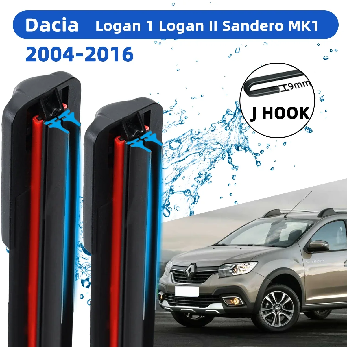 Front Wiper Accessorie Double Rubber Car Wipers for Dacia Logan 1 Logan II Sandero MK1 2004-2016 Wipers Brushes Upgraded
Front Wiper Accessorie Double Rubber Car Wipers for Dacia Logan 1 Logan II Sandero MK1 2004-2016 Wipers Brushes Upgraded
