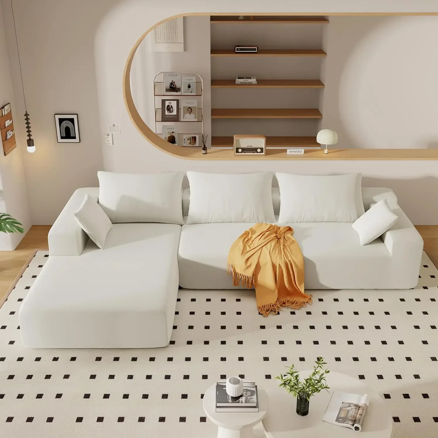 L-Shape Sectional Sofa Modular Sectional Living Room Sofa Set 109*68" Modern Minimalist Style Couch Upholstered
L-Shape Sectional Sofa Modular Sectional Living Room Sofa Set 109*68" Modern Minimalist Style Couch Upholstered