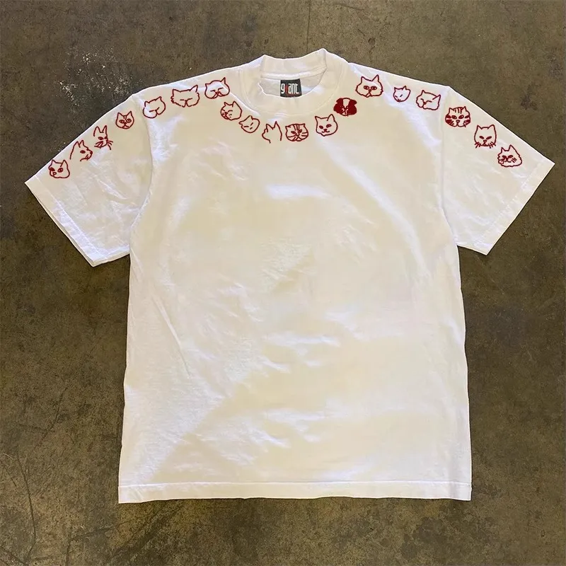 Pure Cotton 260g Heavyweight Loose Fit Short Sleeve T-Shirt Graffiti Design Versatile Comfortable Spring Summer New Arrival
Pure Cotton 260g Heavyweight Loose Fit Short Sleeve T-Shirt Graffiti Design Versatile Comfortable Spring Summer New Arrival