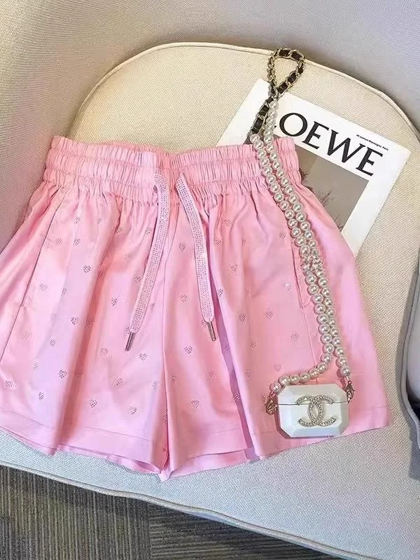 plus Size 300 Pounds Fat Sister Pink Heavy Duty Rhinestone Shorts Women Summer Loose Versatile Age Reduction Wide Leg A-Line ...
plus Size 300 Pounds Fat Sister Pink Heavy Duty Rhinestone Shorts Women Summer Loose Versatile Age Reduction Wide Leg A-Line ...