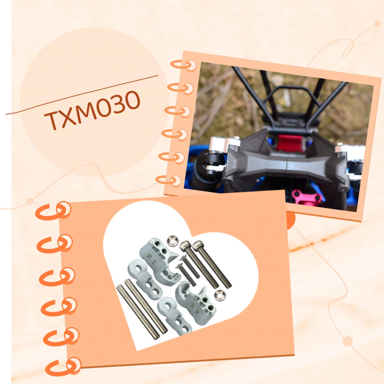 GPM Aluminium Rear Adjustable Shock Mount For TRAXXAS 1/5 X-Maxx 6S / 8S
GPM Aluminium Rear Adjustable Shock Mount For TRAXXAS 1/5 X-Maxx 6S / 8S