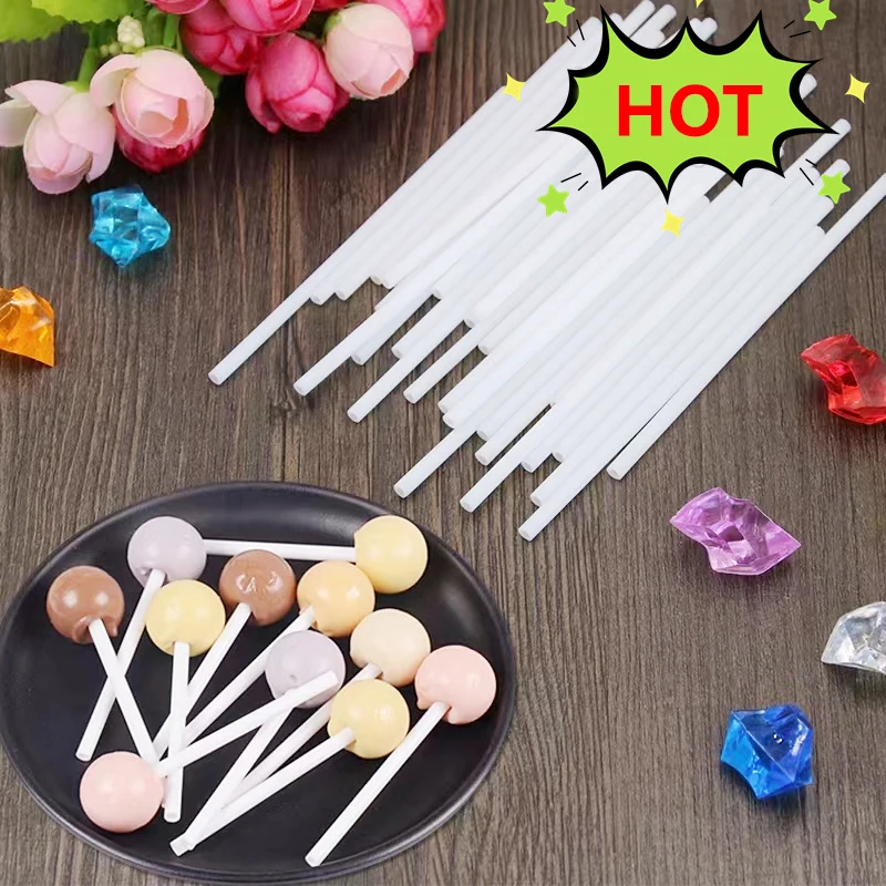 50/100Pcs/set Plastic Lollipop Stick Safe White Cake Pop Sucker Sticks For Chocolate Sugar Candy Lollypop DIY Mold Bakeware Tool
50/100Pcs/set Plastic Lollipop Stick Safe White Cake Pop Sucker Sticks For Chocolate Sugar Candy Lollypop DIY Mold Bakeware Tool