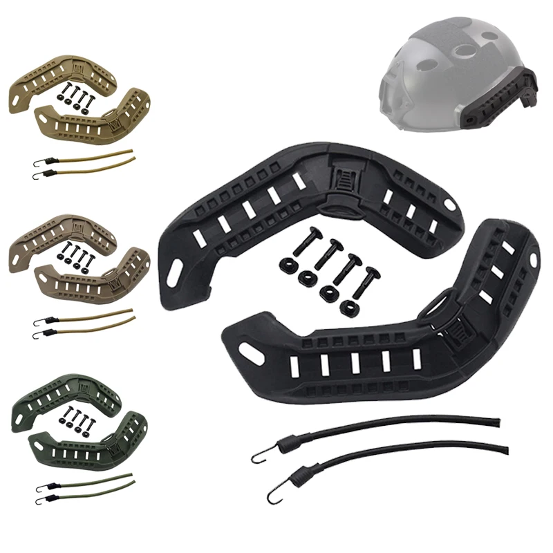 BOOIU Tactical Helmet MICH2000 Nylon ARC Helmet Rail Adapter Side Rail With Lanyl Military Air Gun Helmet Accessory
BOOIU Tactical Helmet MICH2000 Nylon ARC Helmet Rail Adapter Side Rail With Lanyl Military Air Gun Helmet Accessory