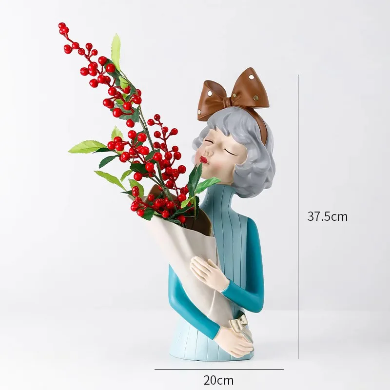 Bouquet Girl Vase Decoration Resin Decoration Other Modern Home Decoration Resin Ornaments
Bouquet Girl Vase Decoration Resin Decoration Other Modern Home Decoration Resin Ornaments
