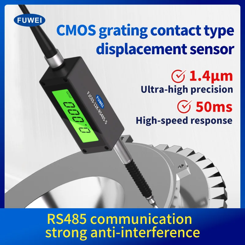 FUWEI FJC03 RS485 High-Resolution Grating Micrometer 1μm Precision Contact Displacement Sensor for Industrial Use
FUWEI FJC03 RS485 High-Resolution Grating Micrometer 1μm Precision Contact Displacement Sensor for Industrial Use