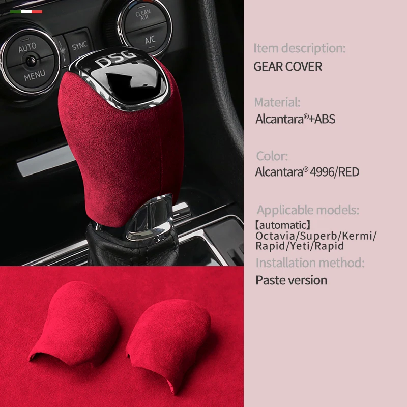 Car center console gear Shift Head Knob Cover trim For Skoda Octavia Superb Kermi Rapid Yeti Rapid alcantara suede accessories
Car center console gear Shift Head Knob Cover trim For Skoda Octavia Superb Kermi Rapid Yeti Rapid alcantara suede accessories