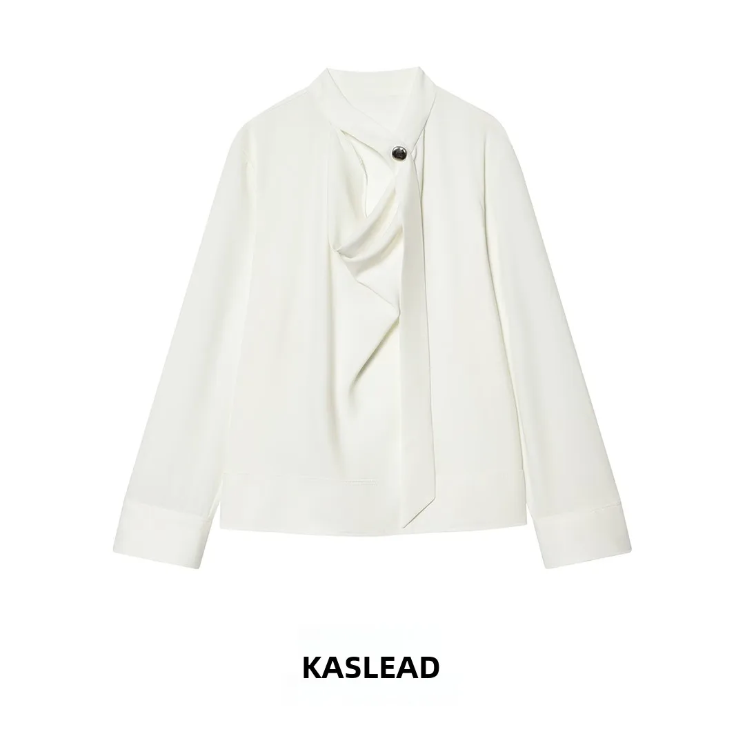 KASLEAD New Women's Fashion Simple Necktie Shirt European Style Loose Fit Long Sleeve Breathable Polyester Spring Summer
KASLEAD New Women's Fashion Simple Necktie Shirt European Style Loose Fit Long Sleeve Breathable Polyester Spring Summer