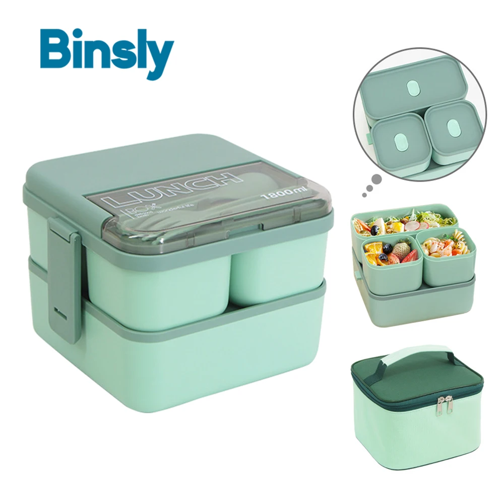 Коробка для бенто с термосумкой, набор контейнеров для еды, 2-слойный герметичный сейф для микроволновой печи, портативный штабелируемый ланч-бокс для бенто
Коробка для бенто с термосумкой, набор контейнеров для еды, 2-слойный герметичный сейф для микроволновой печи, портативный штабелируемый ланч-бокс для бенто