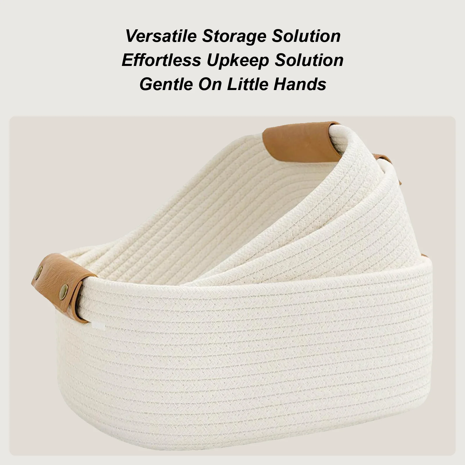 Набор из 3 складных корзин для хранения из хлопкового каната и соломы: для дома, спальни, офиса, рабочего стола, экономия места, органайзер для косметики
Набор из 3 складных корзин для хранения из хлопкового каната и соломы: для дома, спальни, офиса, рабочего стола, экономия места, органайзер для косметики