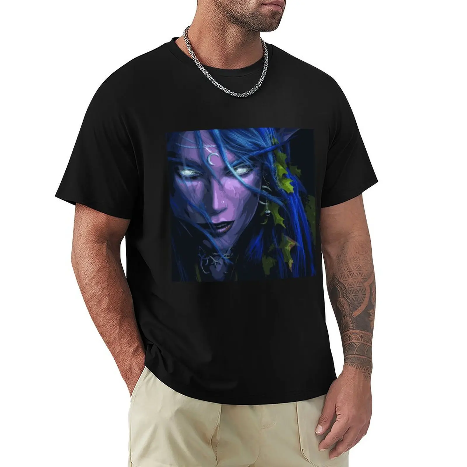 Night Elf Wow T-Shirt Novelty Print Casual Tee Shirt
Night Elf Wow T-Shirt Novelty Print Casual Tee Shirt