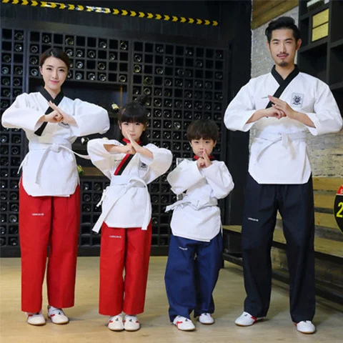 High quality adult children black taekwondo uniform training taekwondo suits embroidery uniforms size 110-190cm
High quality adult children black taekwondo uniform training taekwondo suits embroidery uniforms size 110-190cm