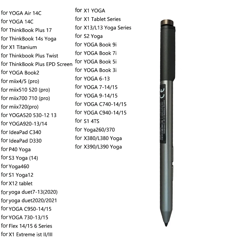Pen Pro For Yoga Air 14C/Yoga C950-14/15/730-13/15 Flex 14/15 6 Series Miix4/5 (pro) IdeaPad C340 Stylus Pen for Tablet
Pen Pro For Yoga Air 14C/Yoga C950-14/15/730-13/15 Flex 14/15 6 Series Miix4/5 (pro) IdeaPad C340 Stylus Pen for Tablet
