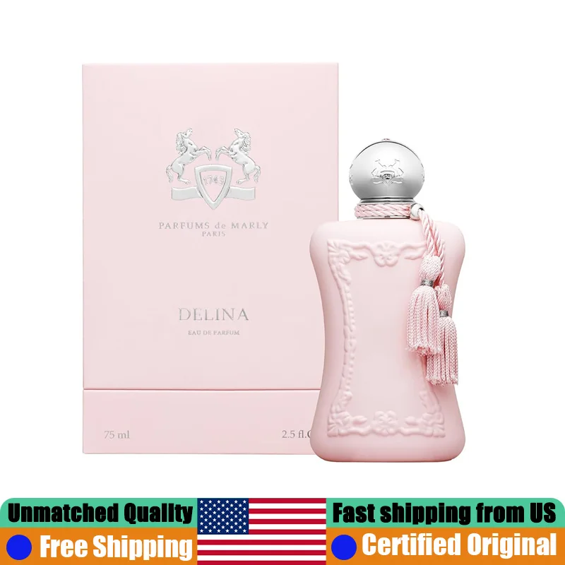 Parfums de Marly Delina Eau de Parfum Spray 2.5 Oz Original Arab Perfumes 75 ML Lasting Floral Luxury Cologne Perfume for Women
Parfums de Marly Delina Eau de Parfum Spray 2.5 Oz Original Arab Perfumes 75 ML Lasting Floral Luxury Cologne Perfume for Women