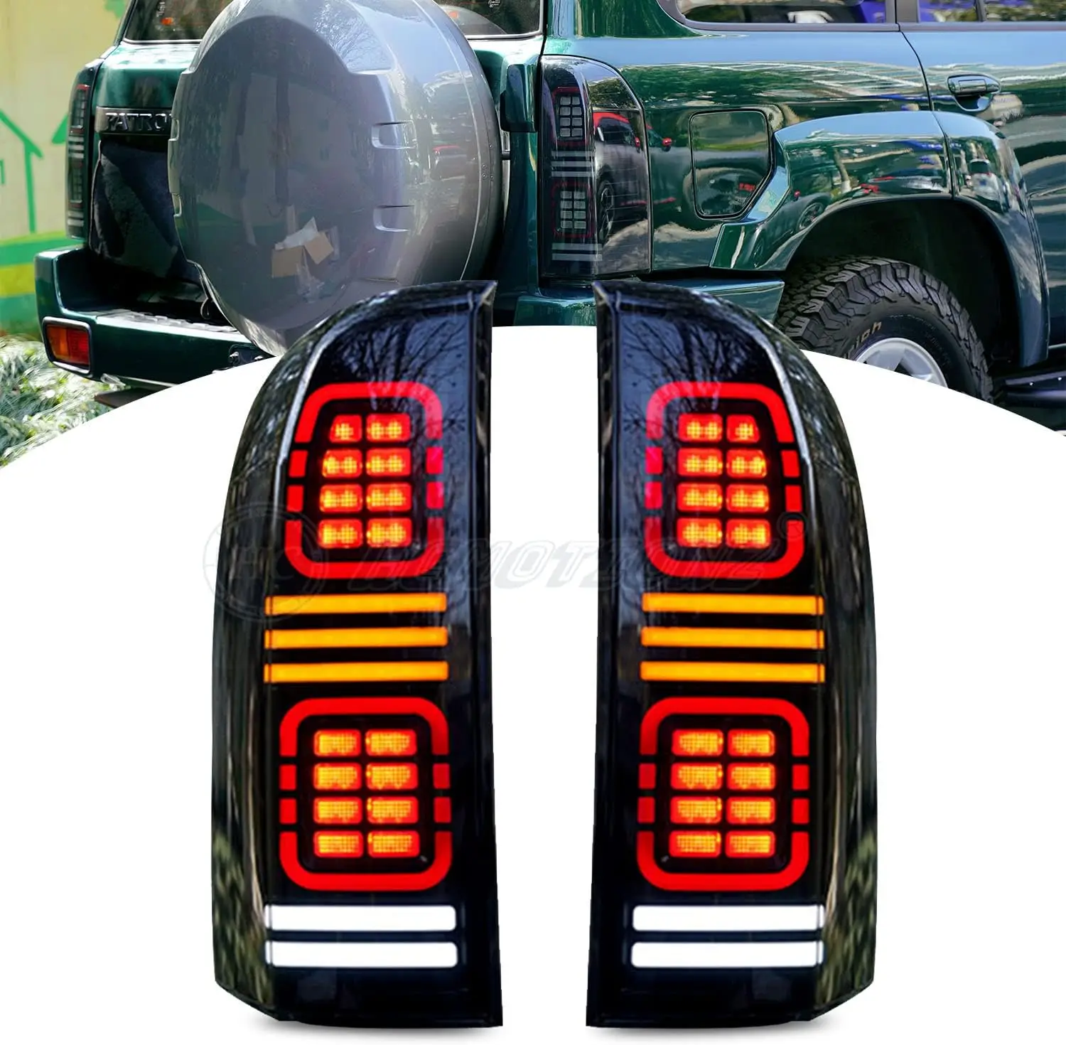 LED Tail Lights For Nissan Patrol Y61 2005-2022 Animation DRL Dynamic Turn Signal Lamp Brake Reversing lamp
LED Tail Lights For Nissan Patrol Y61 2005-2022 Animation DRL Dynamic Turn Signal Lamp Brake Reversing lamp