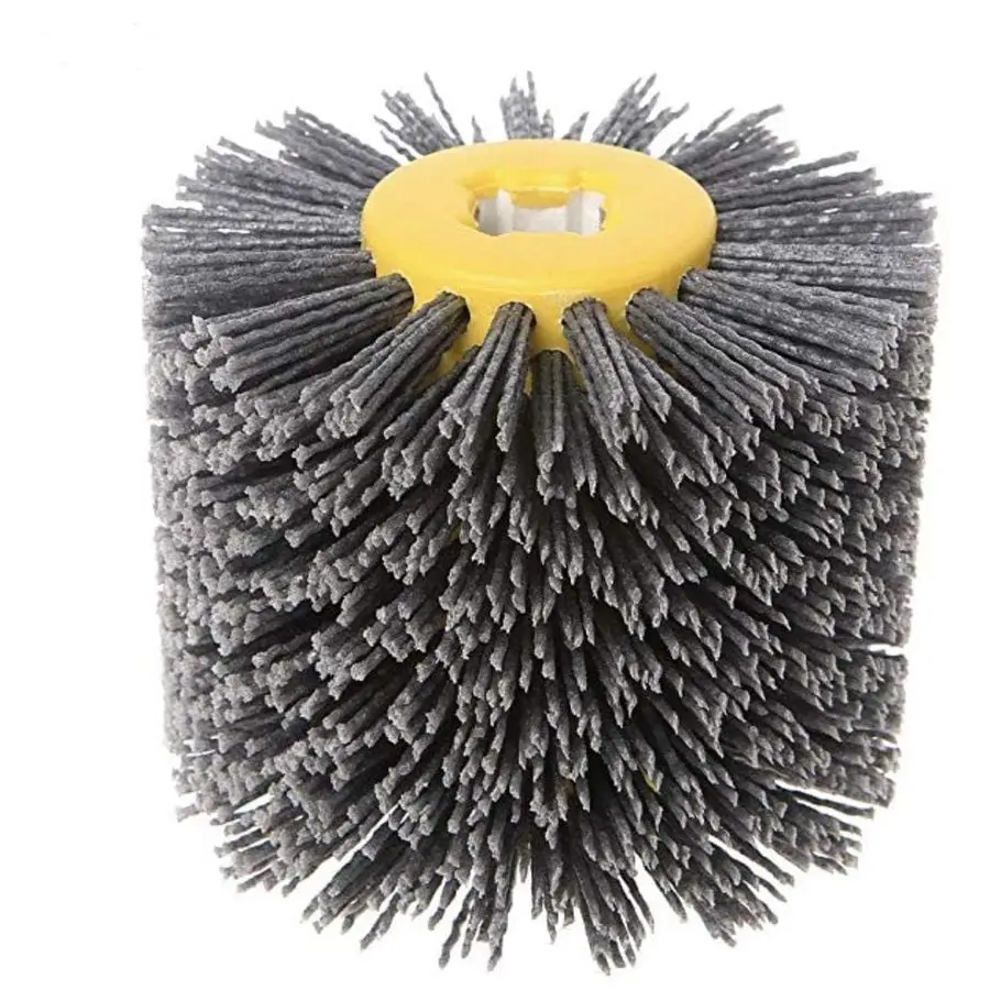 Abrasive Nylon Drawing Wheel Drum Brush for Wooden Furniture Floor Polishing 120X100mm 80 Grit 1 Pack
Abrasive Nylon Drawing Wheel Drum Brush for Wooden Furniture Floor Polishing 120X100mm 80 Grit 1 Pack
