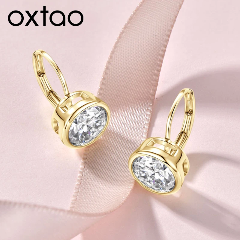 Серьги-подвески OXTAO с муассанитом в оправе Bezel Set, 6,5 мм/8 мм, женские ювелирные изделия, сертифицированные крупные муассанитовые серьги, свадебные украшения
Серьги-подвески OXTAO с муассанитом в оправе Bezel Set, 6,5 мм/8 мм, женские ювелирные изделия, сертифицированные крупные муассанитовые серьги, свадебные украшения