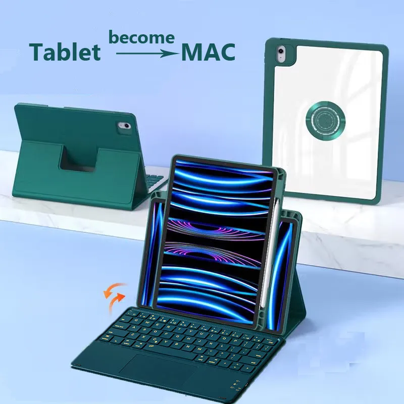 Case for Samsung Galaxy Tab S10 FE X520 X526 10.9 Inch 2025 S9 S8 S7 FE 11 Inch 2023 360 Rotatable Keyboard with Pencil Slot
Case for Samsung Galaxy Tab S10 FE X520 X526 10.9 Inch 2025 S9 S8 S7 FE 11 Inch 2023 360 Rotatable Keyboard with Pencil Slot