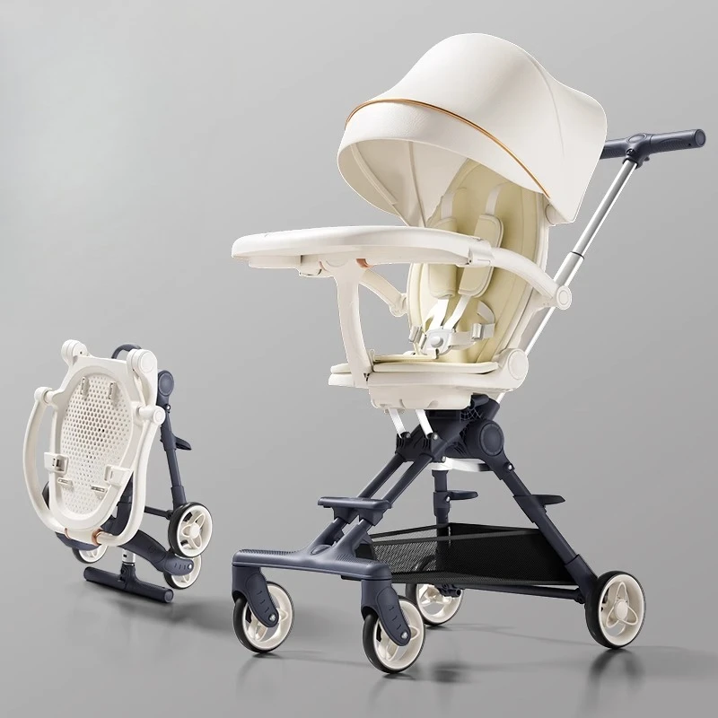 2.9kg Ultra-Light Reversible Stroller: 360° Anti-Roll Puncture-Proof Tires One-Key Fold Spine Protection for Shopping/Travel
2.9kg Ultra-Light Reversible Stroller: 360° Anti-Roll Puncture-Proof Tires One-Key Fold Spine Protection for Shopping/Travel