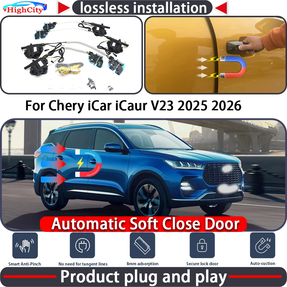 HighCity Electric Closing Door Lock Actuator for Chery iCar iCaur V23 2025 2026 Soft Close Power Latch System Auto Pull Door
HighCity Electric Closing Door Lock Actuator for Chery iCar iCaur V23 2025 2026 Soft Close Power Latch System Auto Pull Door