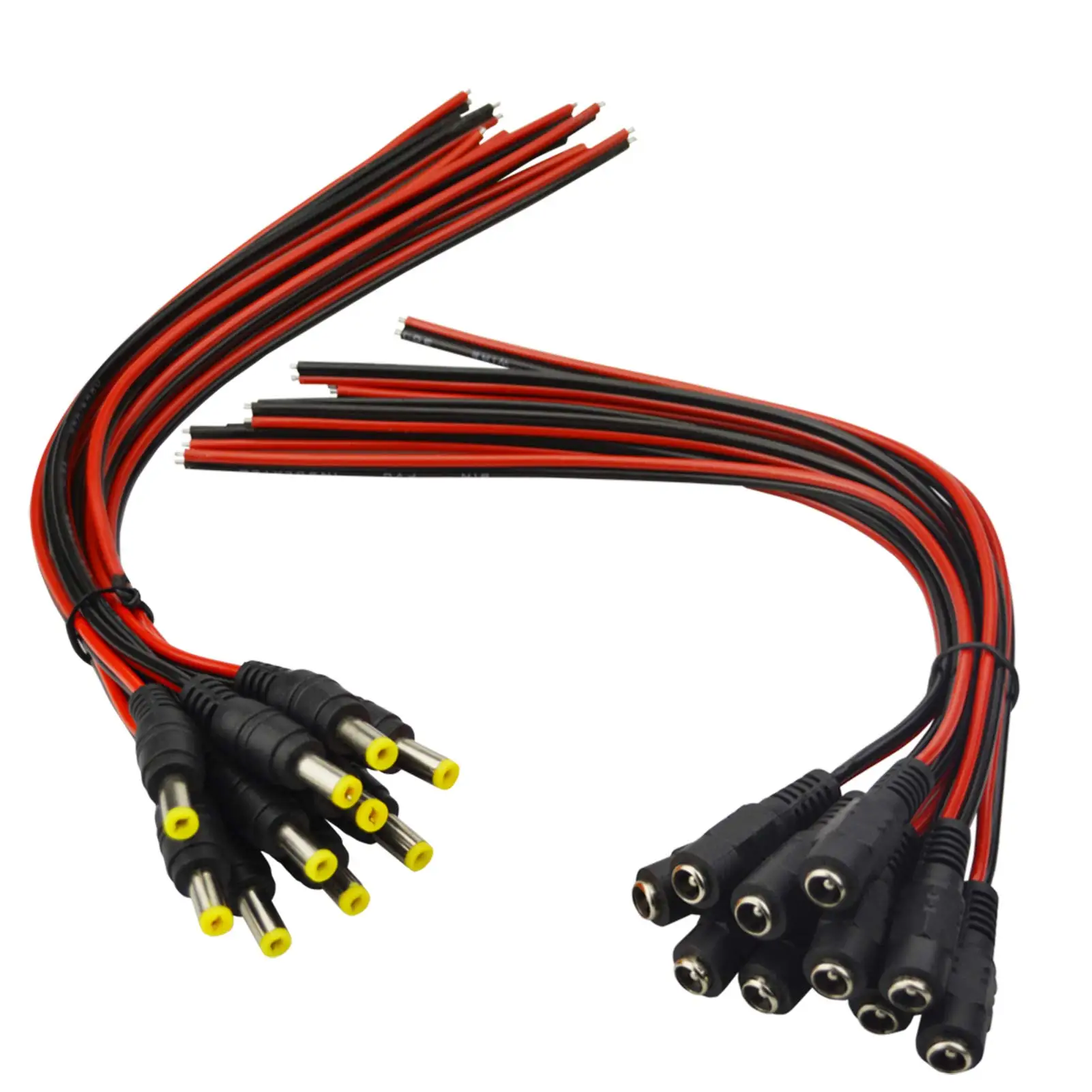 5/10/25pairs 12V DC male and female plug, 5.5x2.1mm cable adapter, copper contacts, PVC insulation, durable power cord
5/10/25pairs 12V DC male and female plug, 5.5x2.1mm cable adapter, copper contacts, PVC insulation, durable power cord