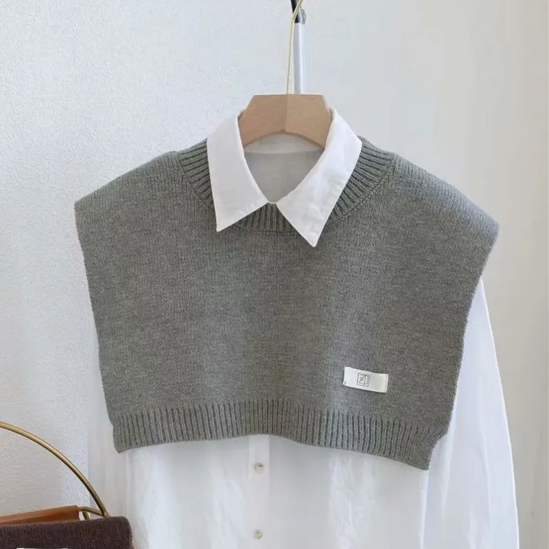 Spring Autumn Pure Color Korean Knitted Small Shawl Air Conditioning Room Decoration Warm Thickened Neck Protection Cloak Gray
Spring Autumn Pure Color Korean Knitted Small Shawl Air Conditioning Room Decoration Warm Thickened Neck Protection Cloak Gray