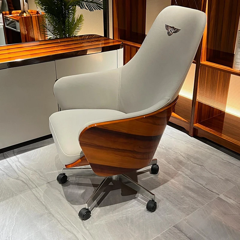 Новое поступление, современная мебель для домашнего офиса, высококачественное роскошное вращающееся офисное кресло из натуральной кожи
Новое поступление, современная мебель для домашнего офиса, высококачественное роскошное вращающееся офисное кресло из натуральной кожи