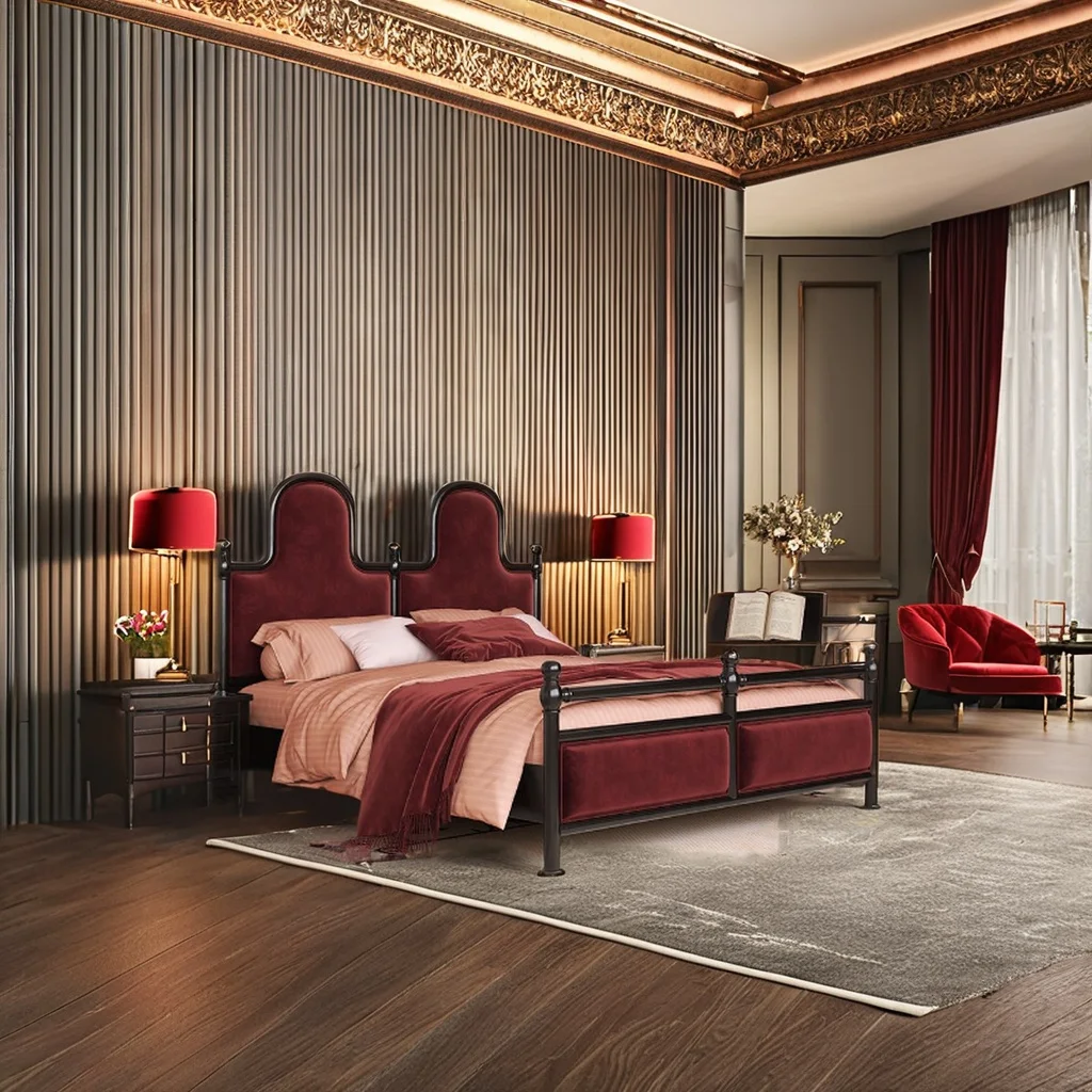 #American Retro Modern Simple Double Bed 1.8 Meters Light Luxury Solid Panel Master Bedroom Wedding Bed 1.5 Meters Old Paris
#American Retro Modern Simple Double Bed 1.8 Meters Light Luxury Solid Panel Master Bedroom Wedding Bed 1.5 Meters Old Paris