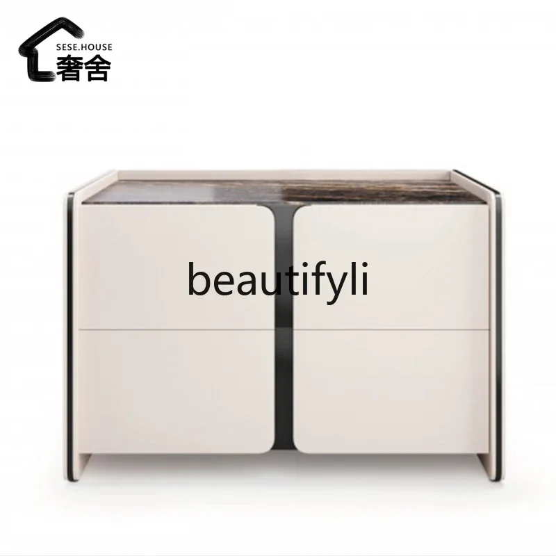 zx1HItalian minimalist bedside table, simple and modern, bedroom marble bedside table
zx1HItalian minimalist bedside table, simple and modern, bedroom marble bedside table