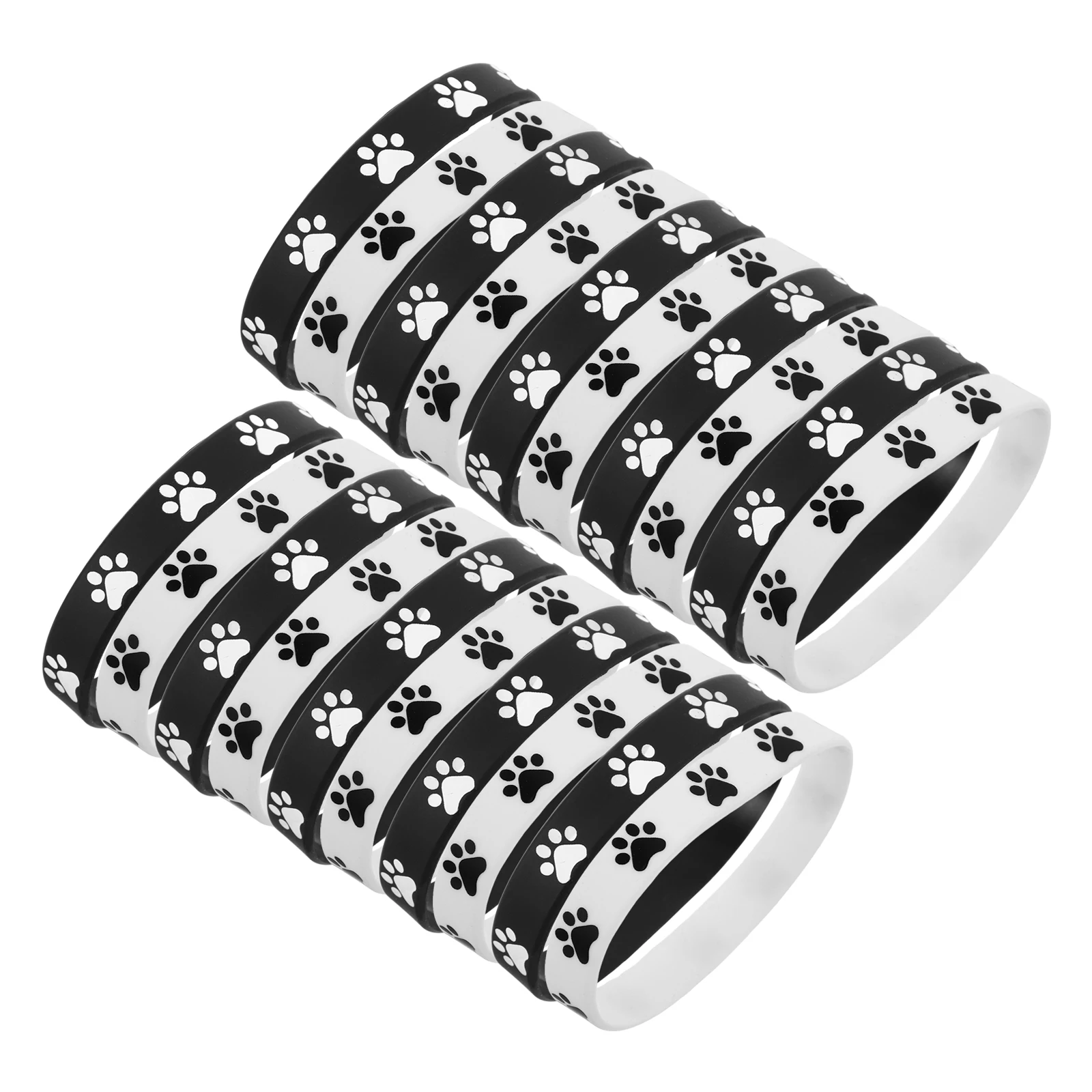 48 Pcs Rubber Bracelets Elastic Paw Print Wristbands Stretch Birthday Party Favors Trendy Comfort Accessories
48 Pcs Rubber Bracelets Elastic Paw Print Wristbands Stretch Birthday Party Favors Trendy Comfort Accessories
