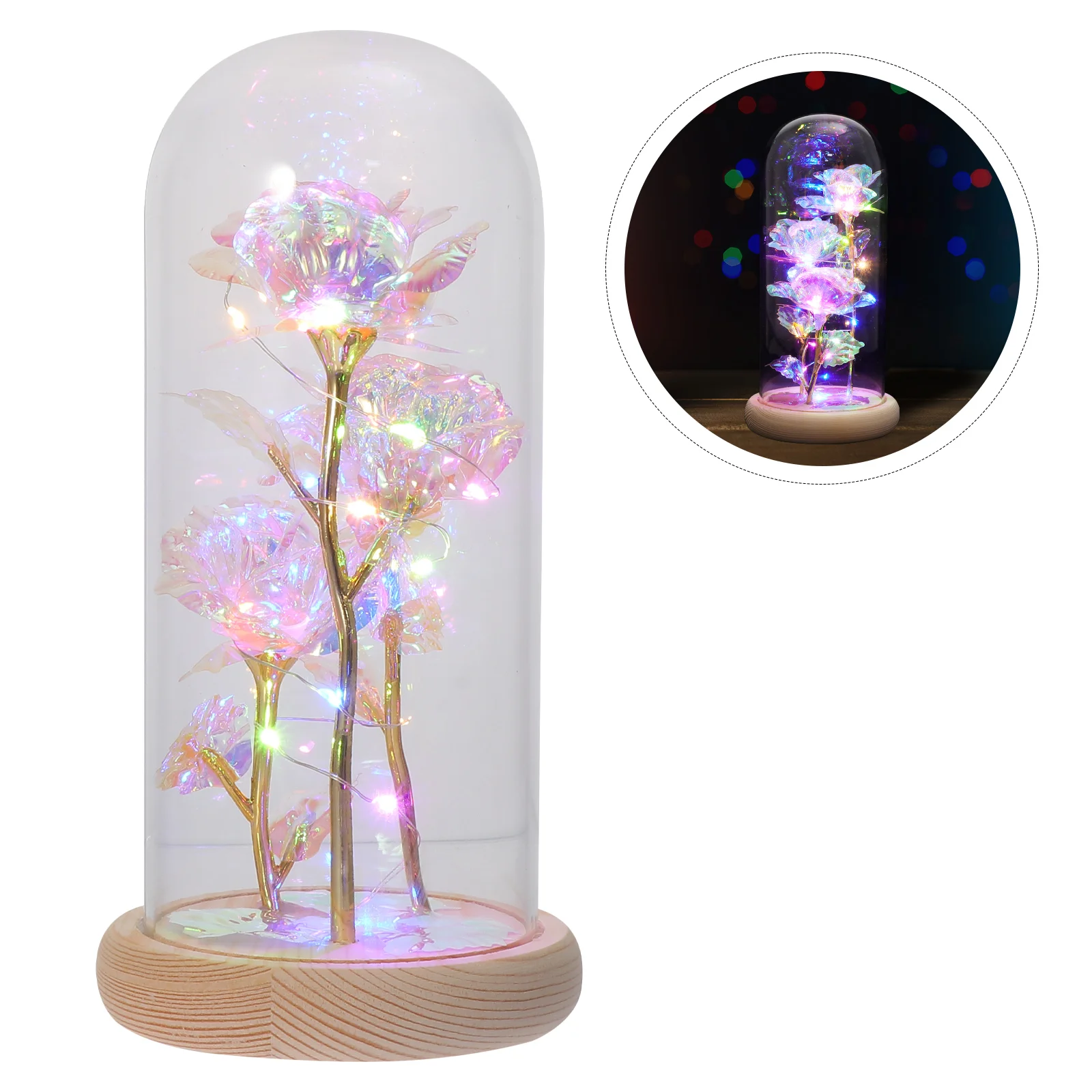 Rose Lantern Indoor Desktop Decorative Use Chic Glass Dome Ornament Home Decoration Flower Cover Nice
Rose Lantern Indoor Desktop Decorative Use Chic Glass Dome Ornament Home Decoration Flower Cover Nice