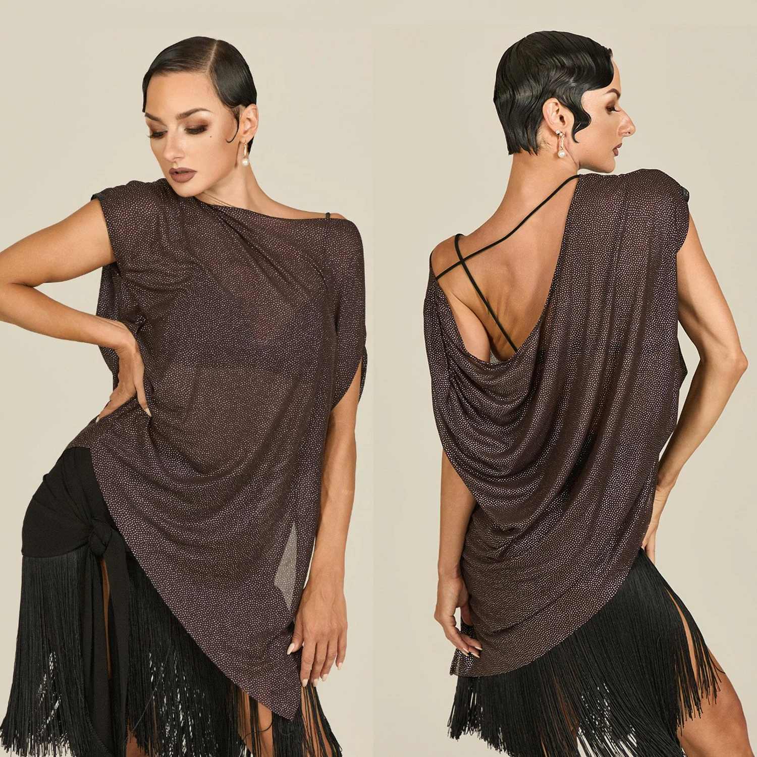 Свободные топы для латинских танцев, женские нерегулярные топы с открытой спиной, румба, самба, ча-ча, танцевальная одежда, одежда для бальных танцев, S1043
Свободные топы для латинских танцев, женские нерегулярные топы с открытой спиной, румба, самба, ча-ча, танцевальная одежда, одежда для бальных танцев, S1043