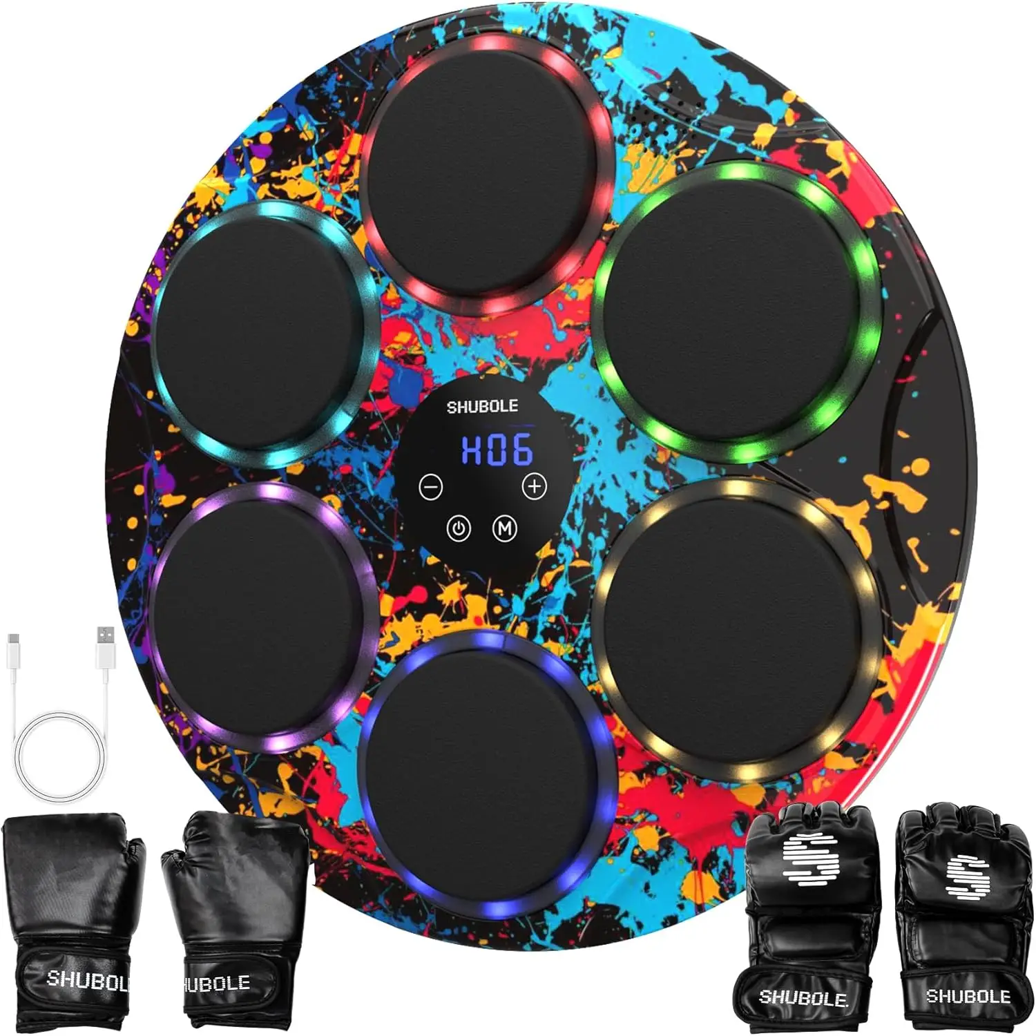 Wall Mounted Music Boxing Trainer with Gloves, 9-Speed Punching Pad for Adults & Kids 6+
Wall Mounted Music Boxing Trainer with Gloves, 9-Speed Punching Pad for Adults & Kids 6+