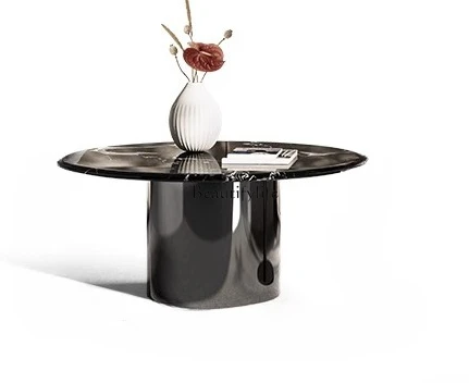 Natural luxury stone round coffee table Italian light luxury designer high-end marble size coffee table combination
Natural luxury stone round coffee table Italian light luxury designer high-end marble size coffee table combination