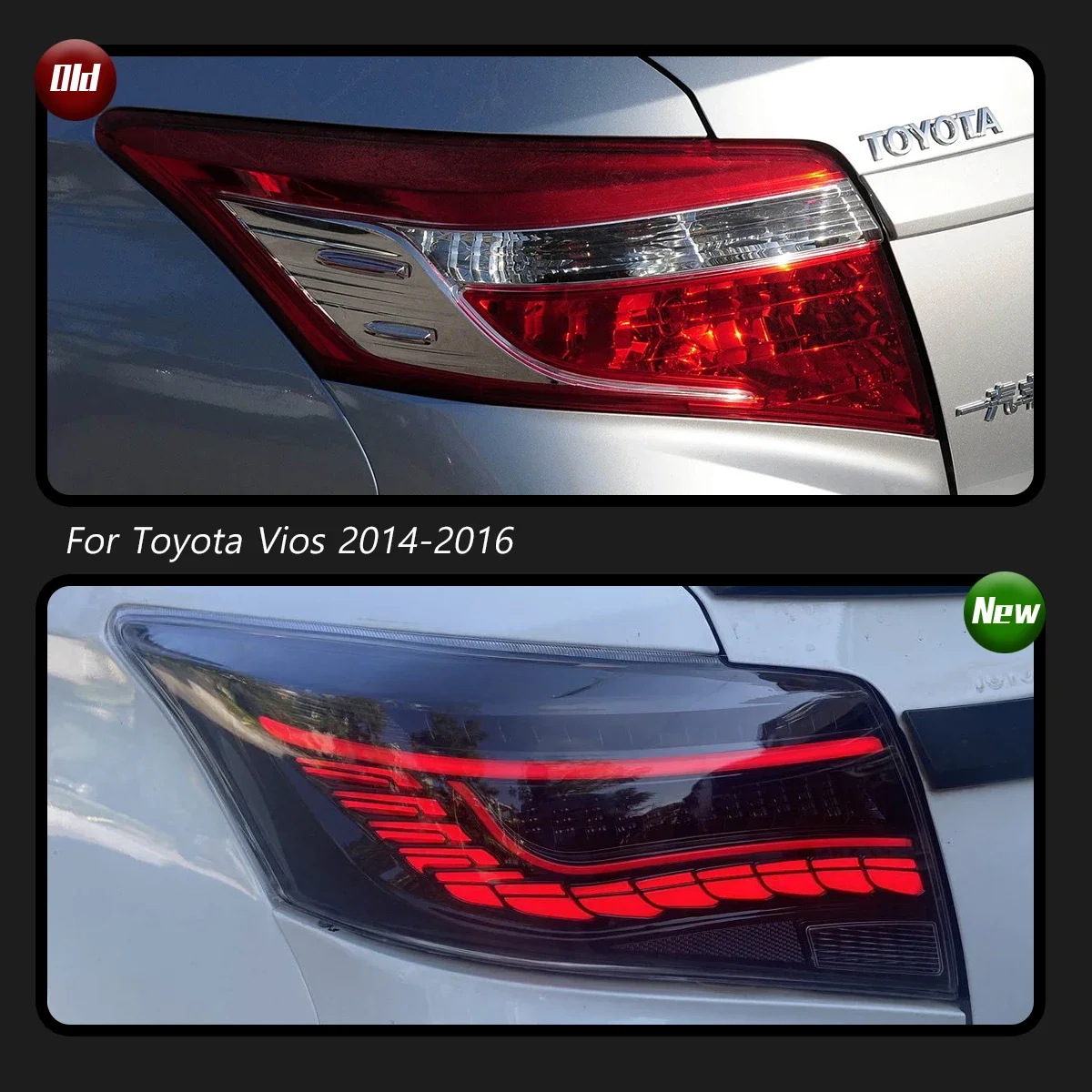 TYPY Car Tail Lights For Toyota Vios 2014-2016 LED Car Tail Lamps Daytime Running Lights Dynamic Plug And Play Car Accessories
TYPY Car Tail Lights For Toyota Vios 2014-2016 LED Car Tail Lamps Daytime Running Lights Dynamic Plug And Play Car Accessories