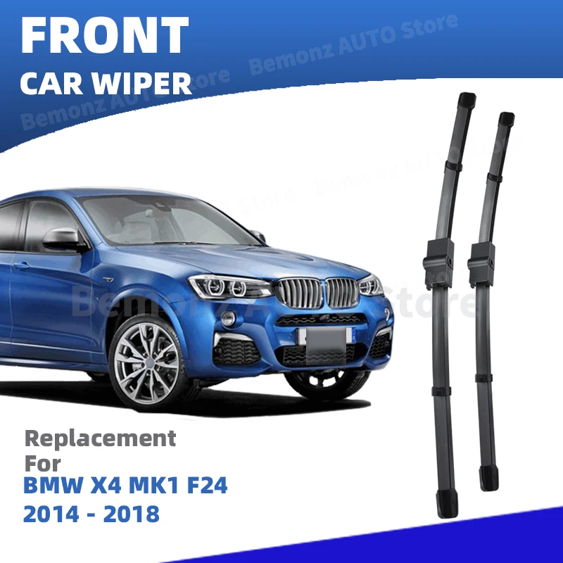 LHD/RHD Front Windshield Wiper Blades For BMW X4 MK1 F26 2014 2015 2016 2017 2018 2pc Windscreen Rubber Brushes Car Accessories
LHD/RHD Front Windshield Wiper Blades For BMW X4 MK1 F26 2014 2015 2016 2017 2018 2pc Windscreen Rubber Brushes Car Accessories