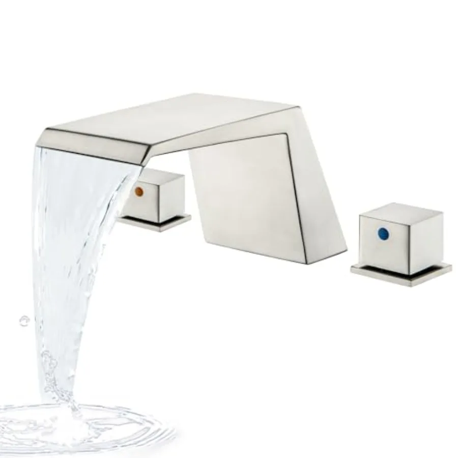 Roman Tub Faucet, Deck Mount Bathtub Faucet Set with 2 Handle High Flow Waterfall Tub Faucet for 3 Hole
Roman Tub Faucet, Deck Mount Bathtub Faucet Set with 2 Handle High Flow Waterfall Tub Faucet for 3 Hole