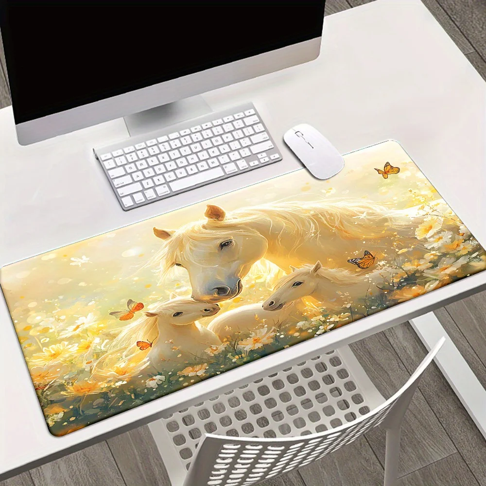 1 шт. Нескользящий резиновый коврик для мыши Pony Family XXL — яркий конский и фонльный дизайн с бабочками и полевыми цветами, многофункциональный O
1 шт. Нескользящий резиновый коврик для мыши Pony Family XXL — яркий конский и фонльный дизайн с бабочками и полевыми цветами, многофункциональный O