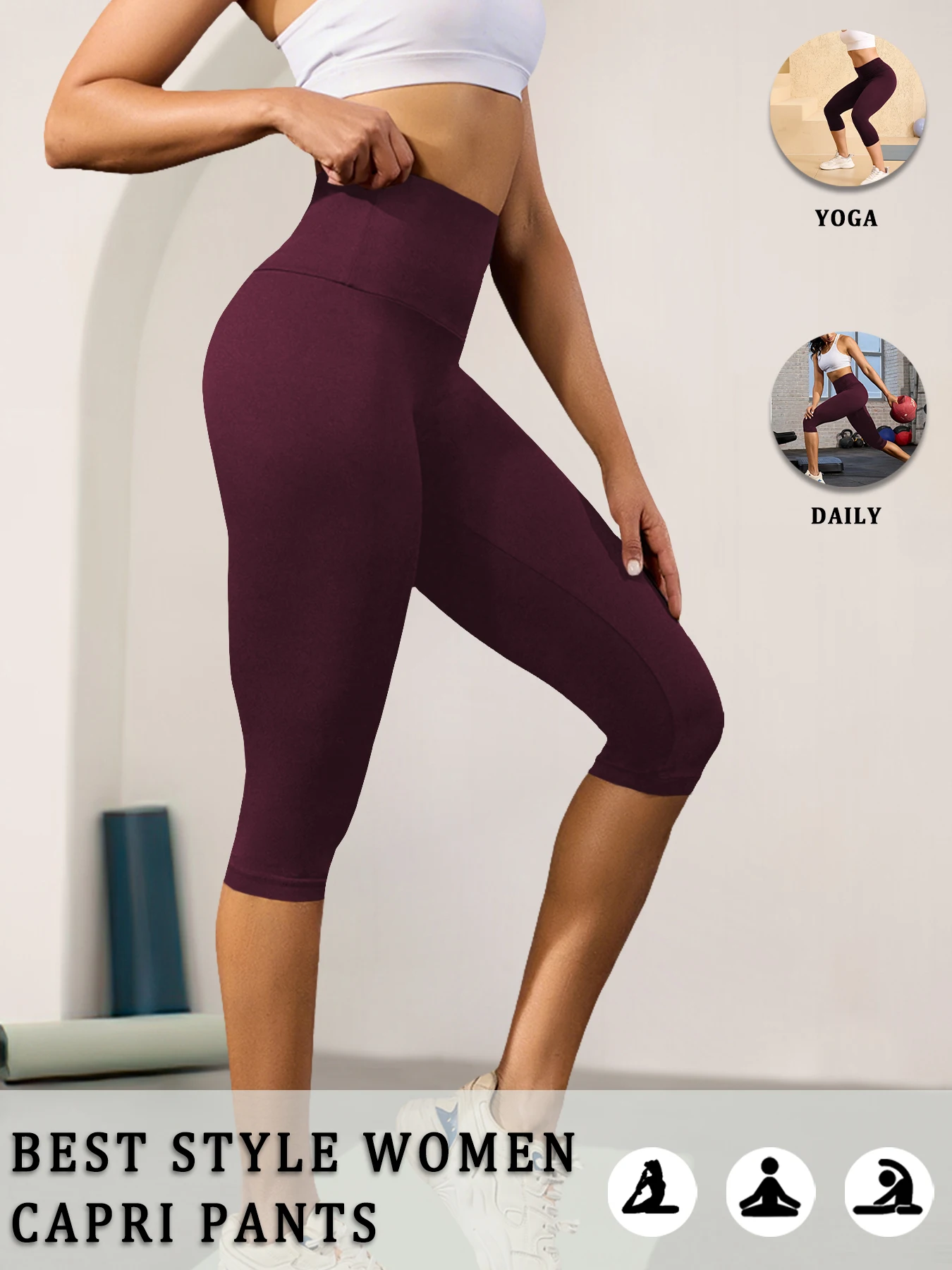 Женские брюки-капри с высокой талией, супермягкие, непрозрачные, с эффектом коррекции живота, для йоги, бега, тренировок, дома и повседневной носки, леггинсы.
Женские брюки-капри с высокой талией, супермягкие, непрозрачные, с эффектом коррекции живота, для йоги, бега, тренировок, дома и повседневной носки, леггинсы.