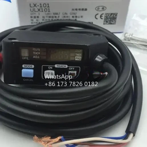 LX-101 New Original Color Code Sensor Photoelectric Switch Sensor RGB Color Digital 3 LED Mark Sensor - NPN - 2m Cable
LX-101 New Original Color Code Sensor Photoelectric Switch Sensor RGB Color Digital 3 LED Mark Sensor - NPN - 2m Cable