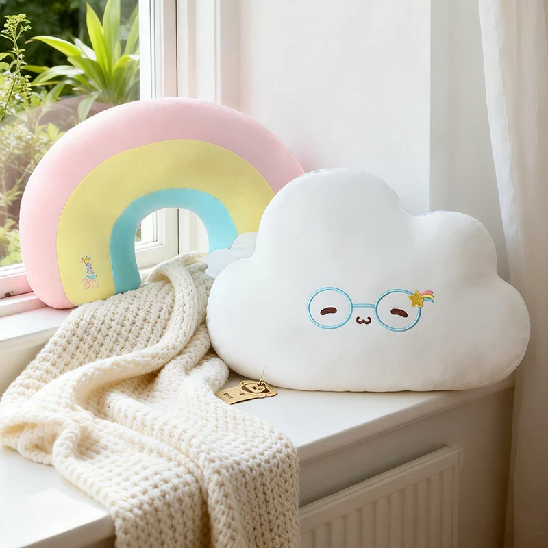 Kawaii Weather Series Rainbow Cloud Plush Toy, Soft Cute Cartoon Creative Stuffed Doll Pillow For Kids Birthday Christmas Gift
Kawaii Weather Series Rainbow Cloud Plush Toy, Soft Cute Cartoon Creative Stuffed Doll Pillow For Kids Birthday Christmas Gift