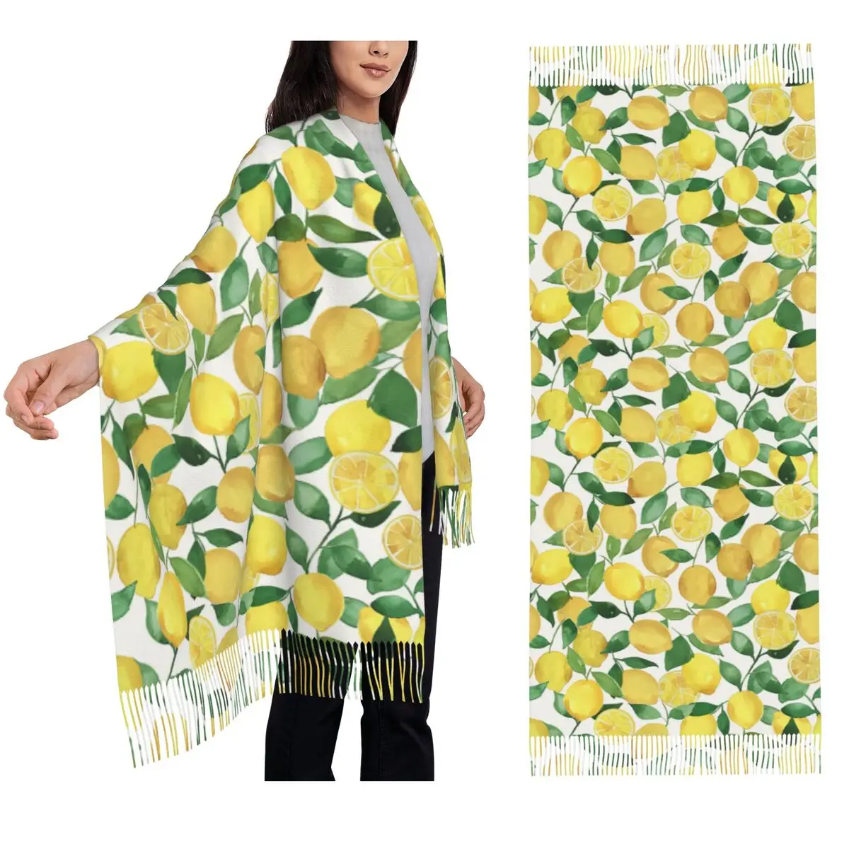 Цитрусовые лимоны, деревья, листва, цветы и листа, шарф с кисточками, шарфы для женщин, мягкая теплая шаль и накидки, длинная осенне-зимняя шаль, накидка 
Цитрусовые лимоны, деревья, листва, цветы и листа, шарф с кисточками, шарфы для женщин, мягкая теплая шаль и накидки, длинная осенне-зимняя шаль, накидка