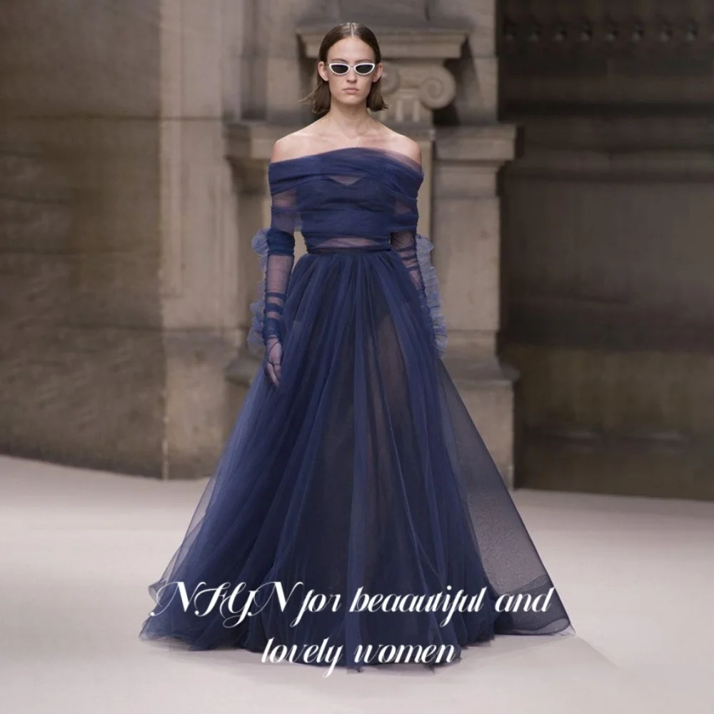 NFYN Purple Elegant Prom Dress Off the Shoulder Backless Prom Gown A-Line Trailing Party Evening Dresses robe de bal Customized
NFYN Purple Elegant Prom Dress Off the Shoulder Backless Prom Gown A-Line Trailing Party Evening Dresses robe de bal Customized