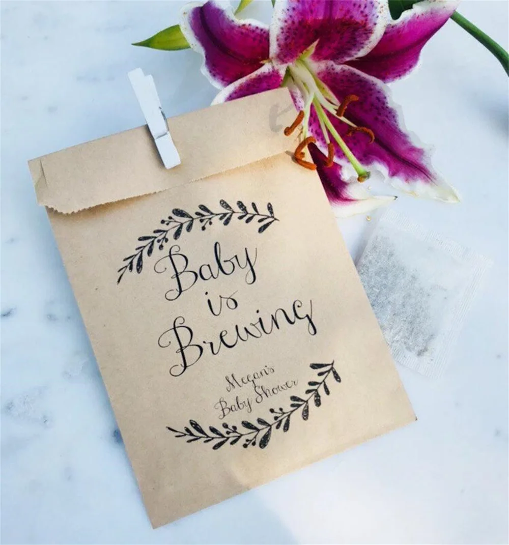 50 Baby Shower Favor Bags! - Baby is Brewing - Favor Bags - Custom Printed on Kraft Brown Paper Bags
50 Baby Shower Favor Bags! - Baby is Brewing - Favor Bags - Custom Printed on Kraft Brown Paper Bags
