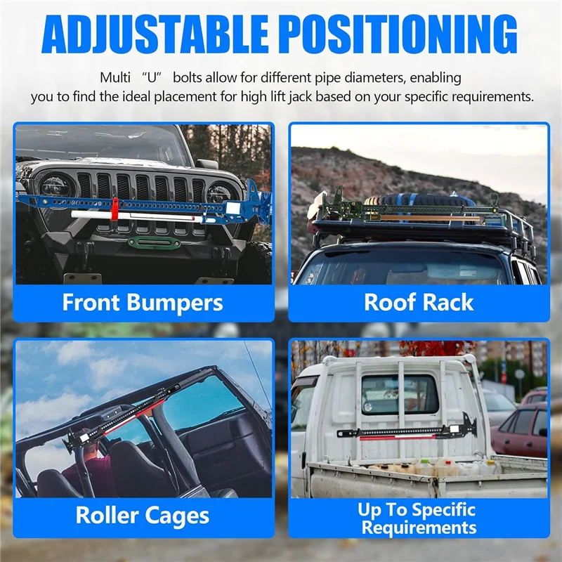 A96E-High Lift Jack Mount Lift Jack Tube Mount 1-2.5In For Jeep RZR Offroad Polaris Adjustable High Lift Jack Mounting
A96E-High Lift Jack Mount Lift Jack Tube Mount 1-2.5In For Jeep RZR Offroad Polaris Adjustable High Lift Jack Mounting