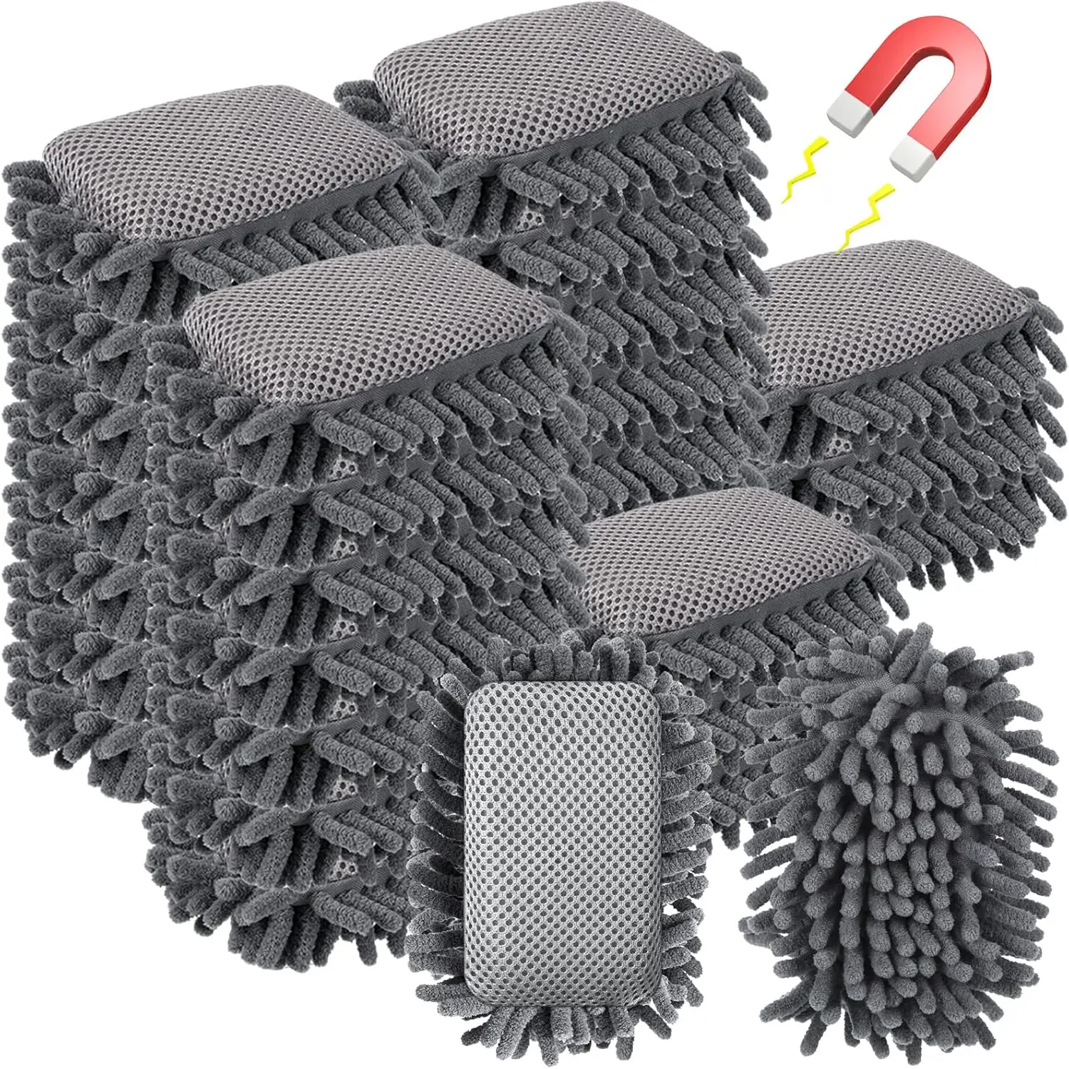 24 Pack Magnetic Whiteboard Erasers Microfiber Washable for Home Office Gray
24 Pack Magnetic Whiteboard Erasers Microfiber Washable for Home Office Gray