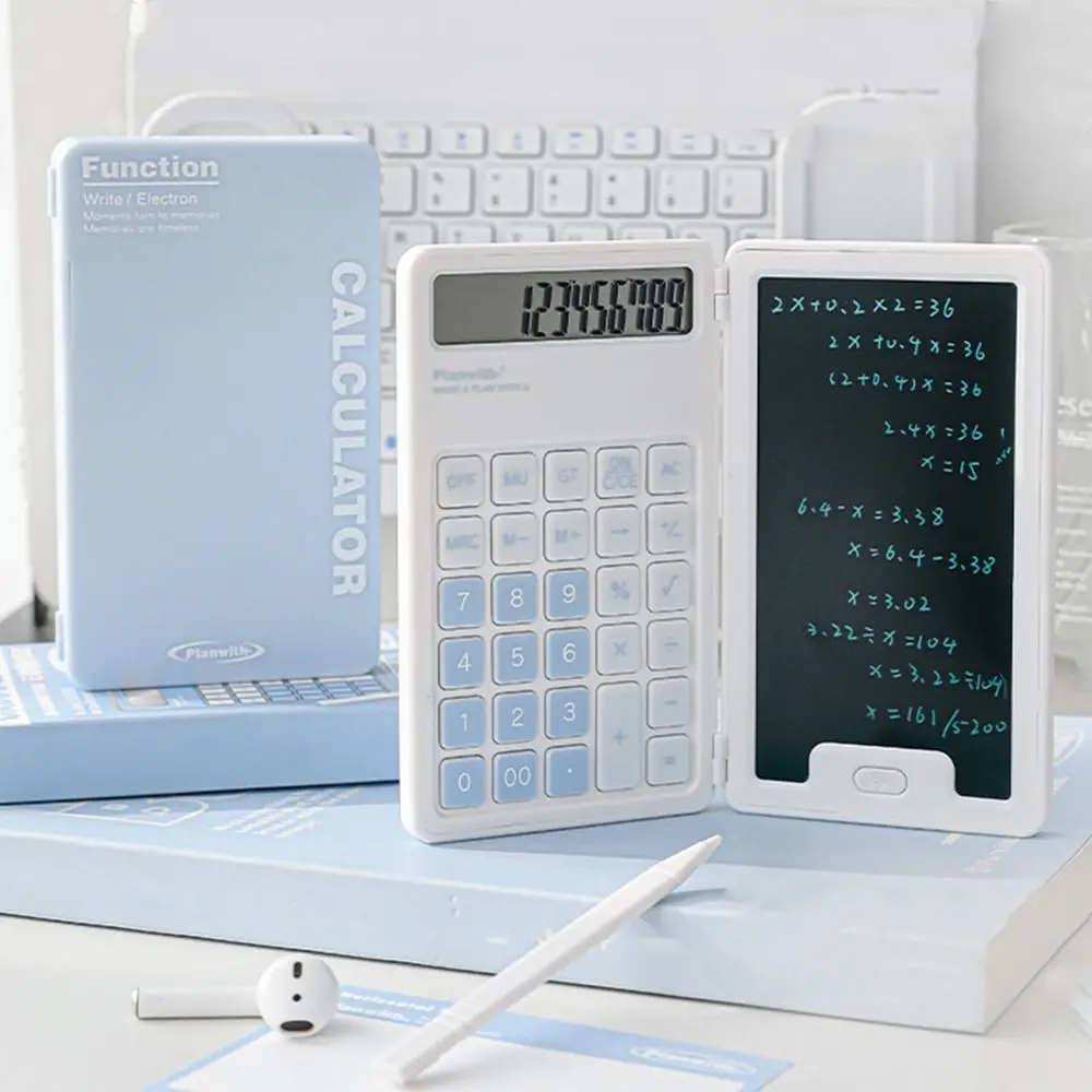 Cute Foldable Calculator LCD Display Practical Mini Finance Calculator Portable with Writing Board Student Calculator
Cute Foldable Calculator LCD Display Practical Mini Finance Calculator Portable with Writing Board Student Calculator