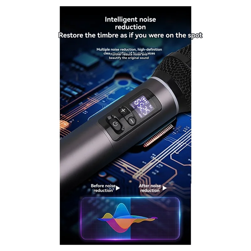 B48B-UHF 2.4G Wireless Microphone Rechargeable Handheld One To Two For Karaoke Live Party Show Meeting Handphone
B48B-UHF 2.4G Wireless Microphone Rechargeable Handheld One To Two For Karaoke Live Party Show Meeting Handphone